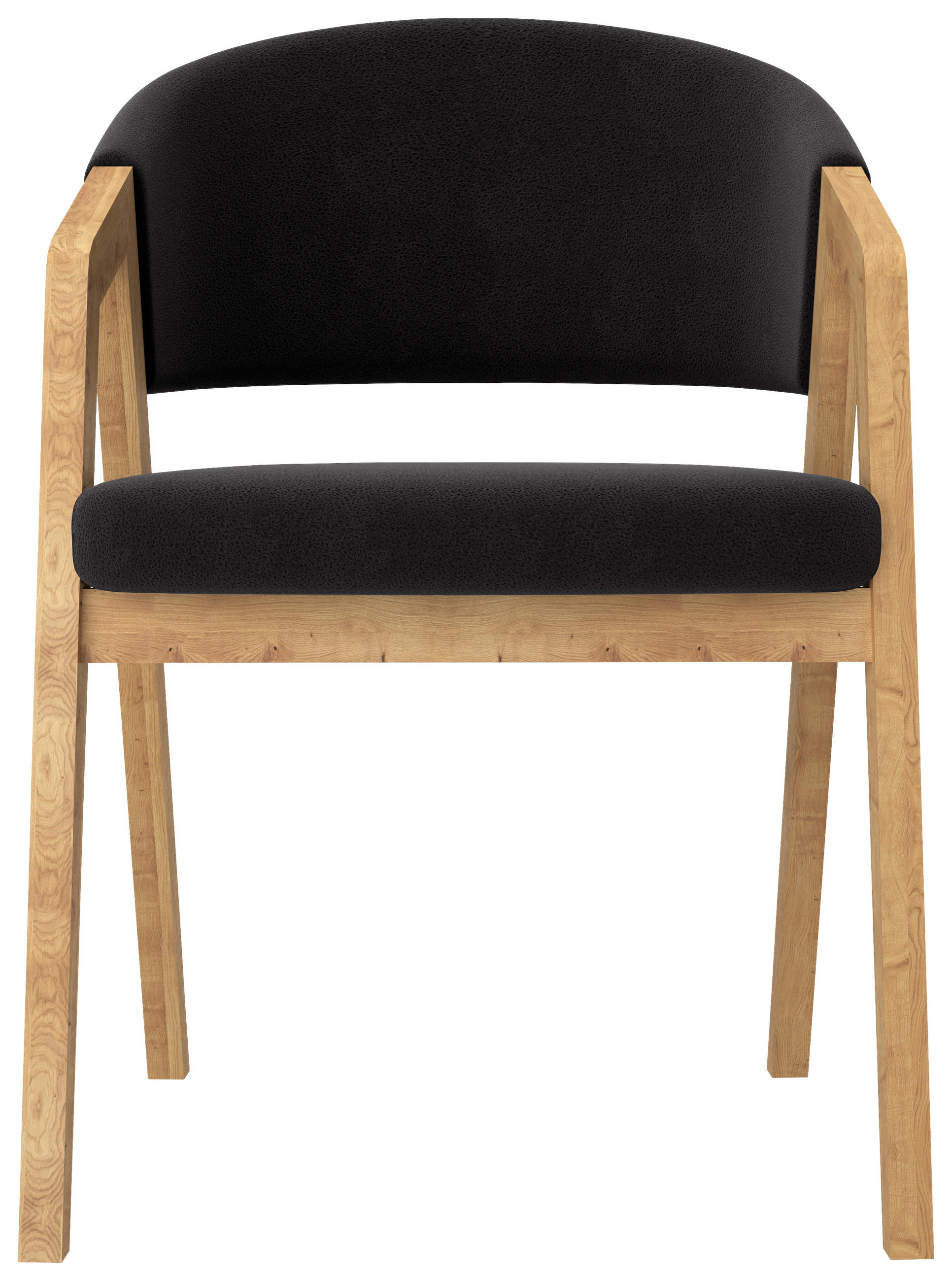 ARMLEHNSTUHL  in Mikrofaser  - Anthrazit, KONVENTIONELL, Holz/Textil (59/96/60cm) - Carryhome