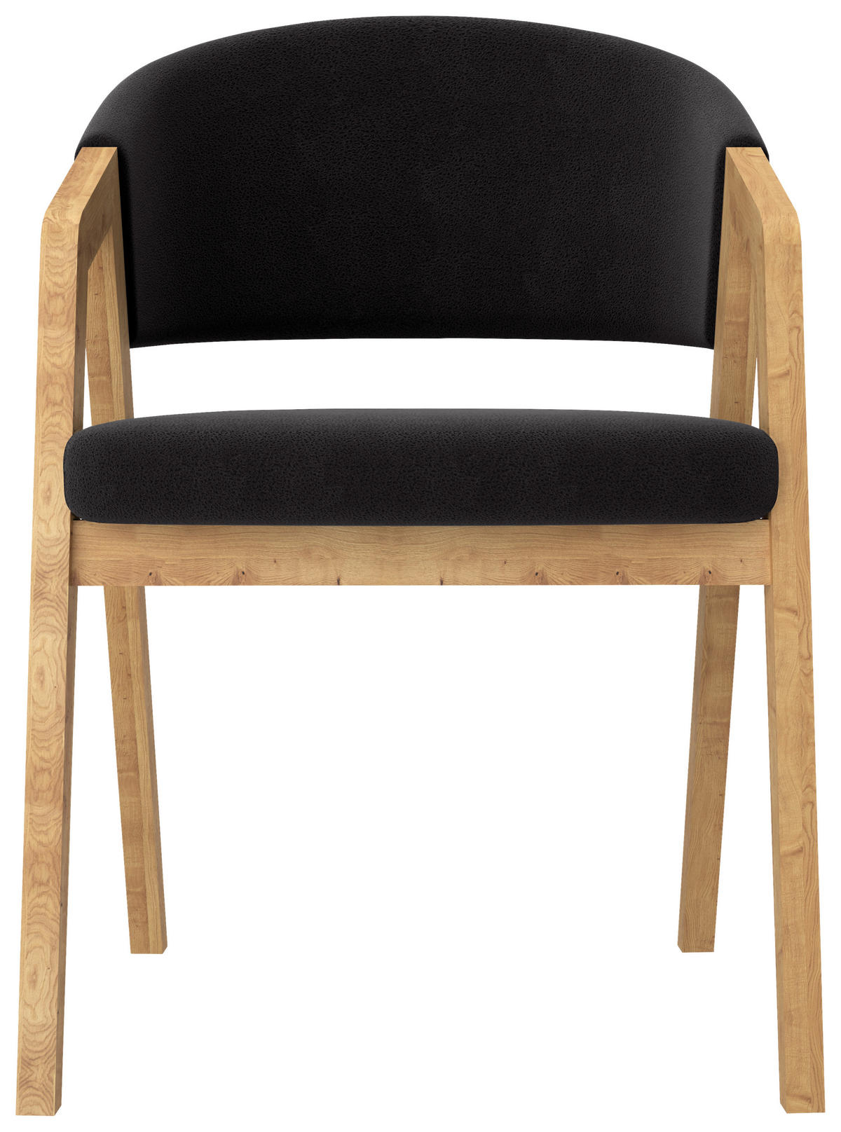 ARMLEHNSTUHL  in Mikrofaser  - Anthrazit, KONVENTIONELL, Holz/Textil (59/96/60cm) - Carryhome