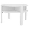 COUCHTISCH in Holzwerkstoff 74,4/74,4/45,5 cm  - Weiss, Romantik / Landhaus, Holzwerkstoff (74,4/74,4/45,5cm) - Ti'me