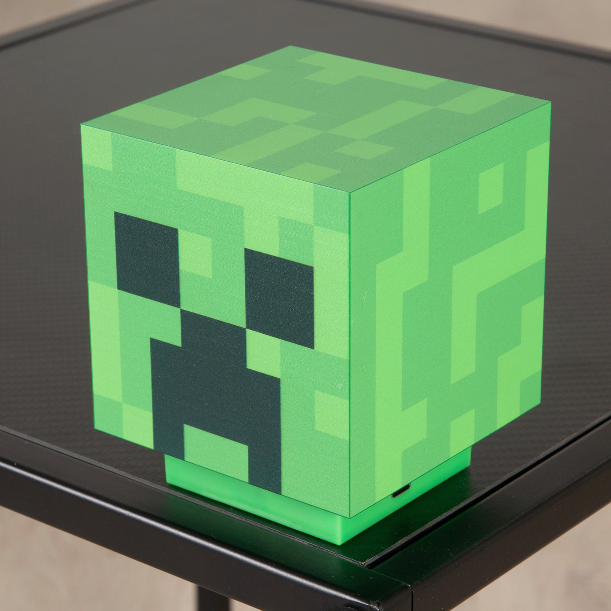 LED-DEKOLEUCHTE - Hellgrün/Grün, Trend, Kunststoff (9/11/9cm) - Minecraft