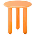BEISTELLTISCH 50/50/50,5 cm Orange rund  - Orange, Design, Holzwerkstoff (50/50/50,5cm) - Novel