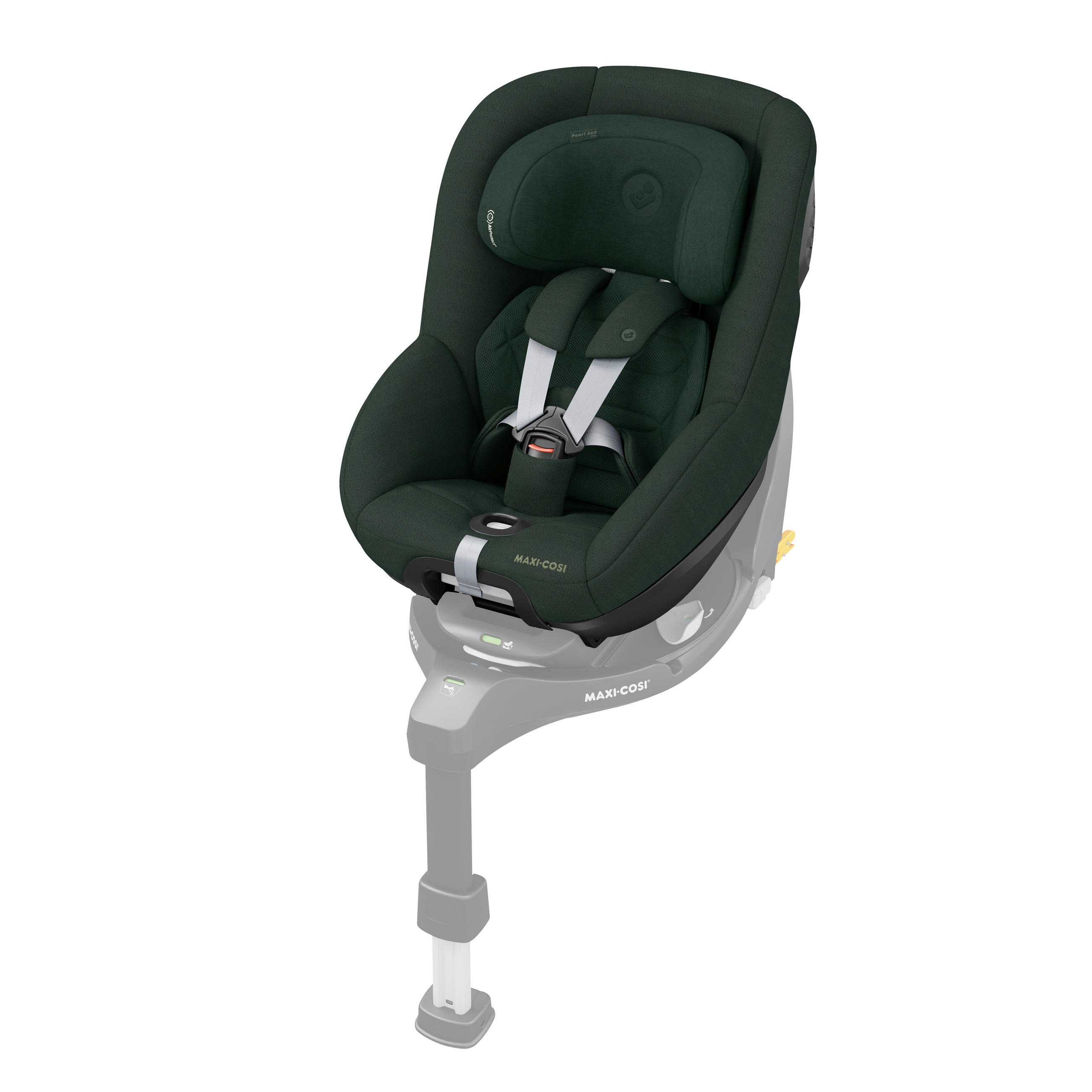 BILBARNSTOL Pearl 360 Pro  - mörkgrön, Basics, metall/textil (43,2/49,6/71,4cm) - Maxi Cosi Pro
