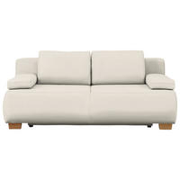 BOXSPRINGSOFA in Webstoff Creme  - Creme/Naturfarben, MODERN, Holz/Textil (205/93/108cm) - Venda