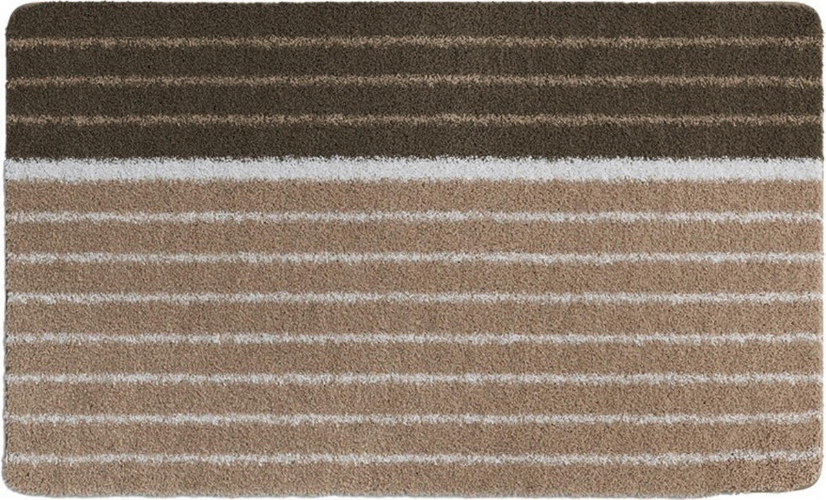 BADEMATTE GRUND Taupe 60/100 cm  - Taupe, Basics, Kunststoff/Textil (60/100cm) - Grund