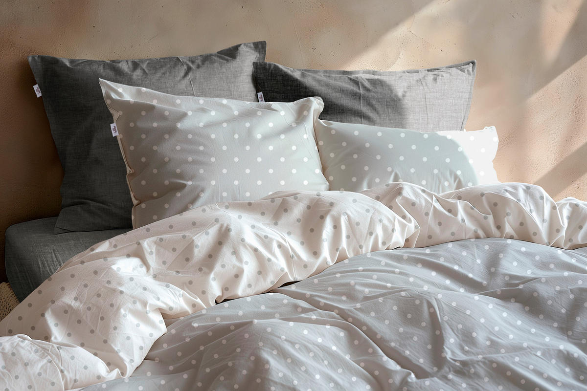 BETTWÄSCHE Punta-di-Cotone Renforcé 155/220 cm  - Grau, Basics, Textil (155/220cm)