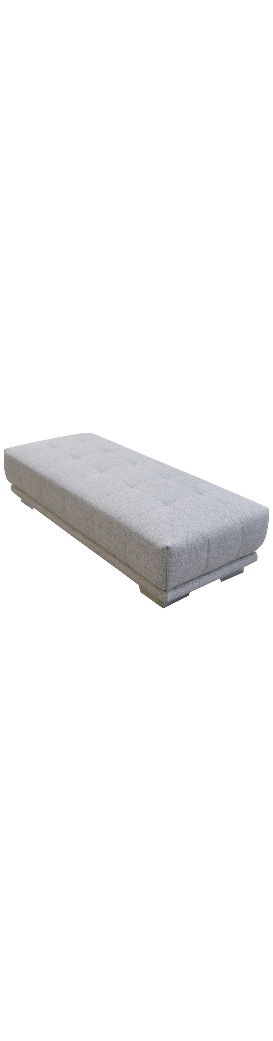 Hocker Chenille Hellgrau