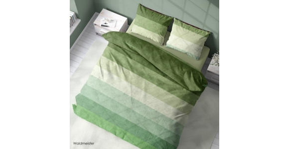 BETTWÄSCHE Satin 140/200 cm  - Grün, KONVENTIONELL, Textil (140/200cm) - Novel