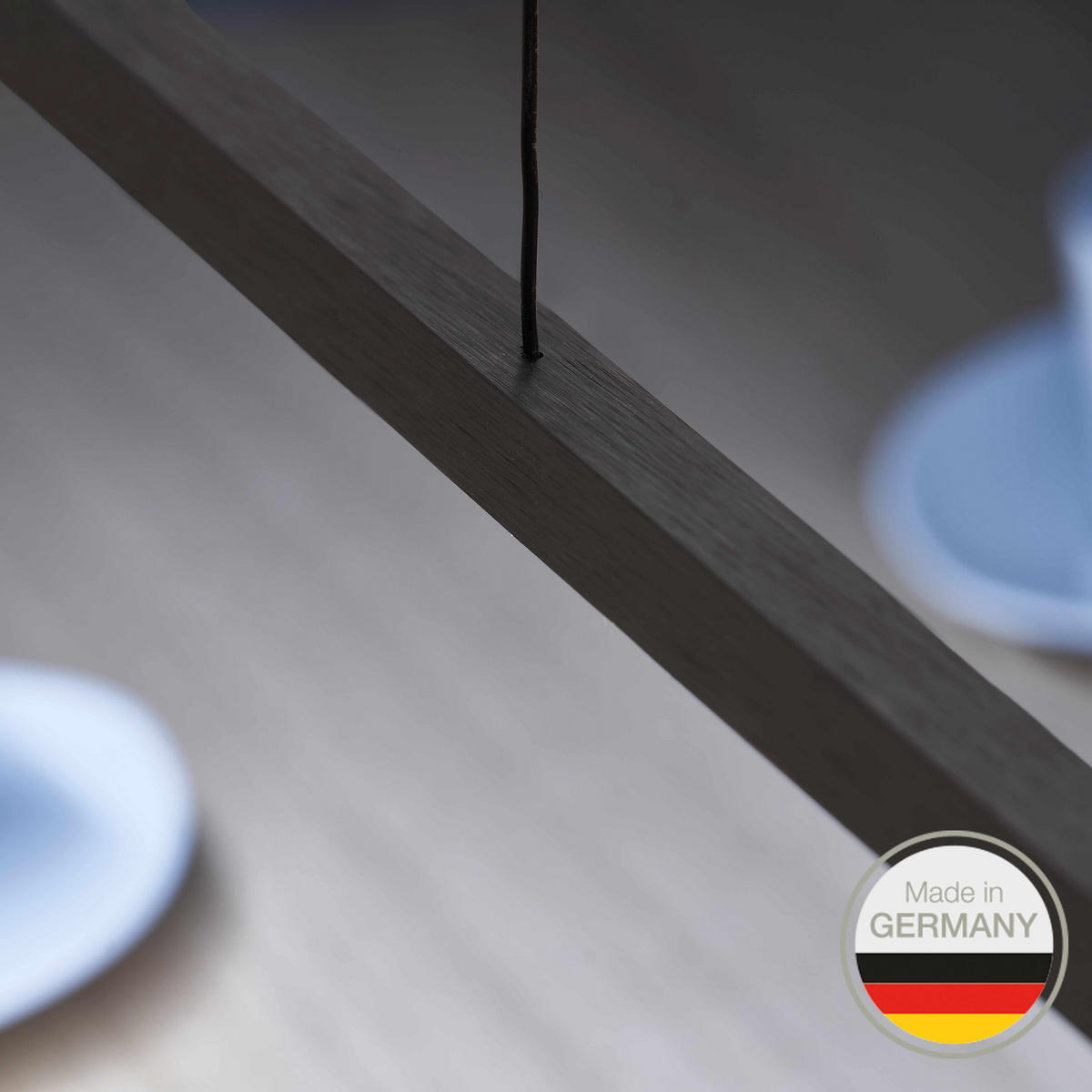 LED-HÄNGELEUCHTE Pendelleuchte 18/18 Down Gestensteuerung 118/1,8/1,8 cm   - Schwarz, Design, Metall (118/1,8/1,8cm) - Ambiente