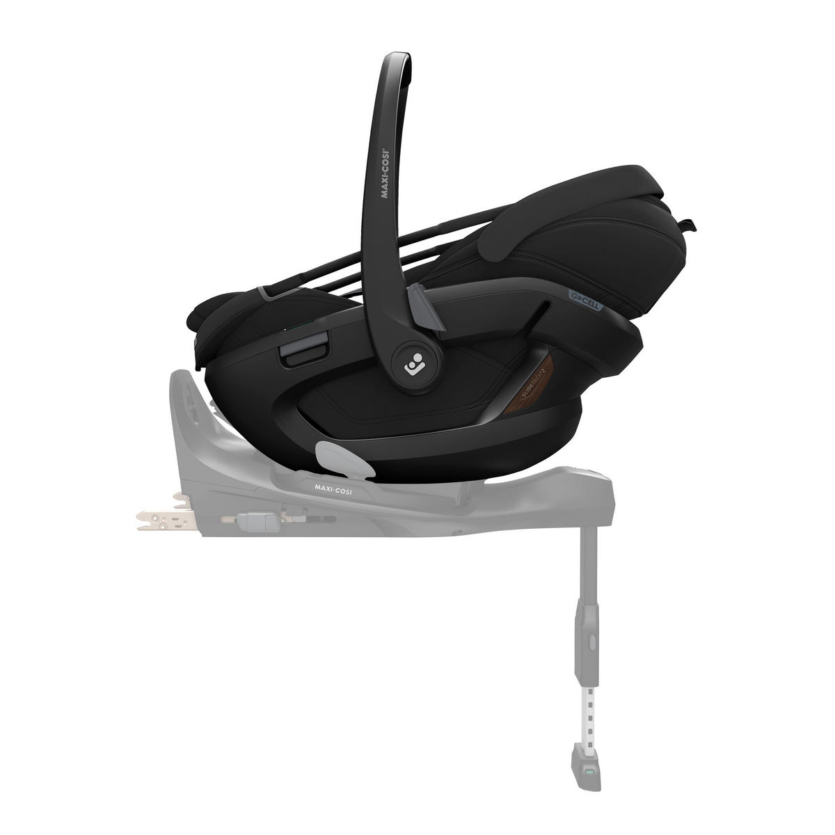 BABYSCHALE Coral Slide Pro  - Schwarz, Basics, Kunststoff/Textil (44/44,6/76cm) - Maxi-Cosi