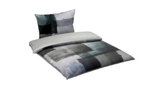 WENDEBETTWÄSCHE Satin 140/200 cm - Grau, Textil (140/200cm) - Novel