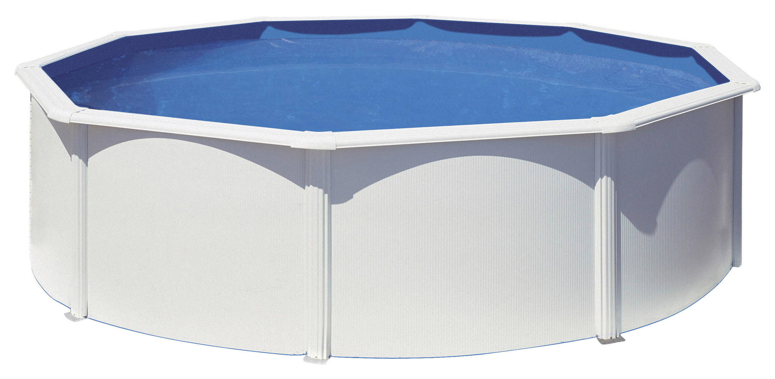 POOL-SET KIT460QGRE 460/120 cm  - Weiß, KONVENTIONELL, Metall (460/120cm) - Gre