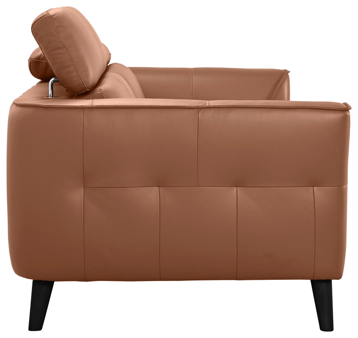 3-SITZER-SOFA Echtleder Cognac  - Cognac, KONVENTIONELL, Leder/Holz (212/92,5/96,5cm) - MID.YOU