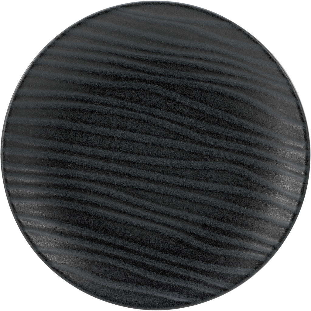 Thumbnail - Creatable Tafelservice Waves Black, Anthrazit, Keramik, 12-teilig, Wellen, lebensmittelecht, stapelbar, Essen & Trinken,...