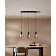 HÄNGELEUCHTE 90/20/120 cm  - Schwarz, Design, Glas/Metall (90/20/120cm) - Dieter Knoll