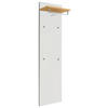 GARDEROBENPANEEL  in 42/170/27 cm  - Eiche Bianco/Weiß, Design, Glas/Holz (42/170/27cm)