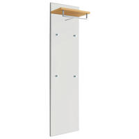 GARDEROBENPANEEL  in 42/170/27 cm  - Eiche Bianco/Weiß, Design, Glas/Holz (42/170/27cm)