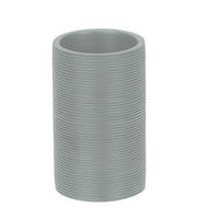 ZAHNPUTZBECHER  - Platinfarben, Basics, Kunststoff (6,6/11cm) - Kleine Wolke