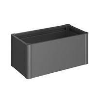 HOCHBEET Belvedere  - Dunkelgrau, Basics, Metall (102/45/53cm) - Biohort
