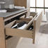 BADEZIMMER - Eichefarben/Grau, Design, Glas/Holz (100cm) BADEZIMMER - Eichefarben/Grau, Design, Glas/Holz (100cm)