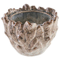 ÜBERTOPF   - Braun, Basics, Keramik (17,5/12,8/18,5cm) - Ambia Home