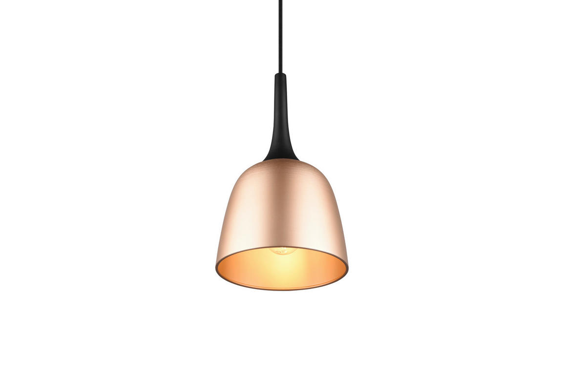 HÄNGELEUCHTE 20/150 cm    - Messingfarben/Schwarz, Basics, Metall (20/150cm) - Trio Leuchten