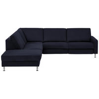 HÖRNSOFFA i blå  - aluminiumfärg/blå, Design, metall/textil (242/275cm) - Dieter Knoll