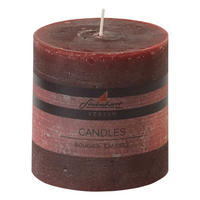 STUMPENKERZE 9,8/10 cm  - Dunkelrot, Basics, Naturmaterialien (9,8/10cm) - Steinhart