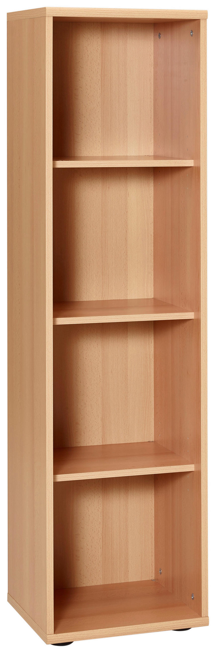 AKTENREGAL Buchefarben  - Buchefarben/Schwarz, Basics, Holzwerkstoff/Kunststoff (39,3/152,8/39,5cm) - MID.YOU