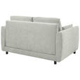 SCHLAFSOFA Chenille Silberfarben  - Silberfarben/Schwarz, KONVENTIONELL, Kunststoff/Textil (161/90/108cm) - Carryhome