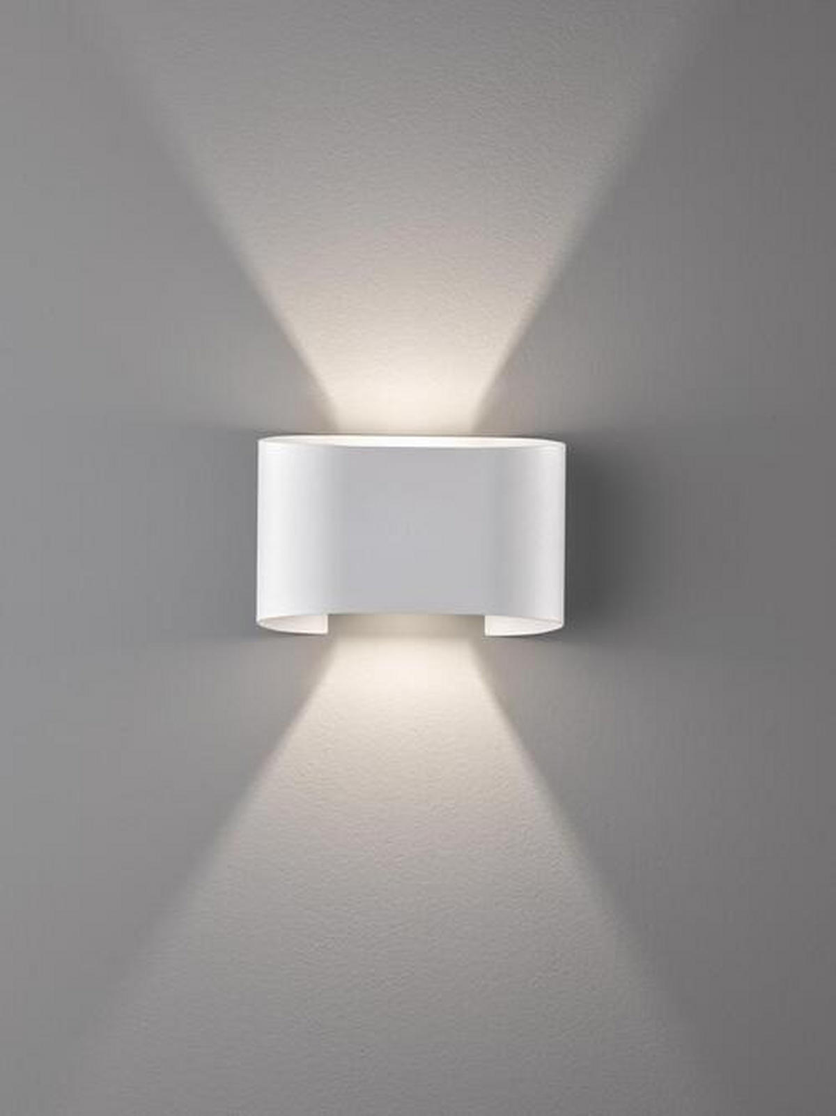 LED-WANDLEUCHTE Wall 18/12 cm   - Weiß, Design, Metall (18/12cm) - Fischer & Honsel