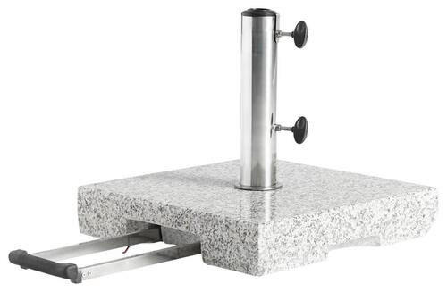 SONNENSCHIRMSTÄNDER Granit Grau  - Grau, Basics, Stein (45/8/45cm) - Doppler
