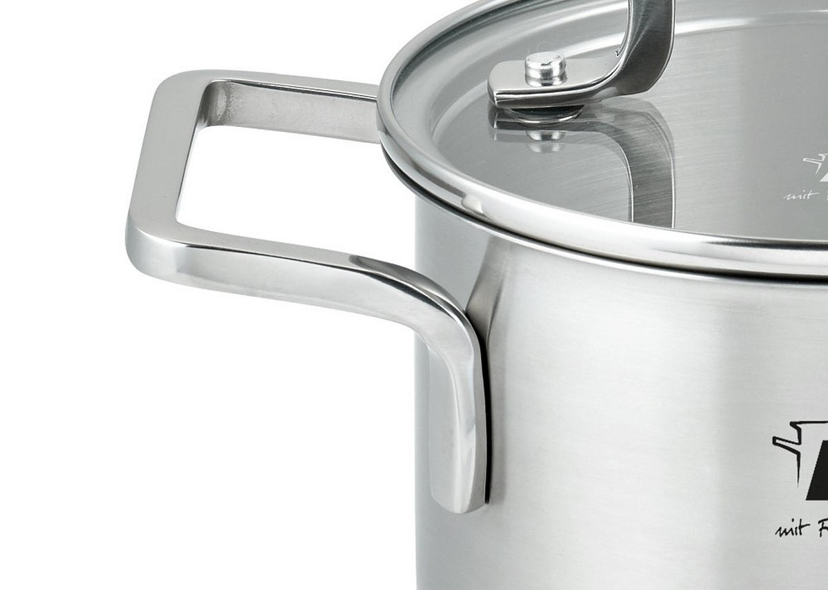 FLEISCHTOPF Topas 1,2 L  - Transparent/Silberfarben, Basics, Glas/Metall (14cm) - ELO