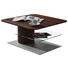KONFERENČNÍ STOLEK, hnědá, bílá, barvy dubu, barvy hliníku - bílá/barvy dubu, Design, kompozitní dřevo/sklo (85/85/43cm) - Ambiente by Hülsta KONFERENČNÍ STOLEK, hnědá, bílá, barvy dubu, barvy hliníku - bílá/barvy dubu, Design, kompozitní dřevo/sklo (85/85/43cm) - Ambiente by Hülsta