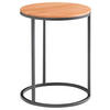 BEISTELLTISCH in Holz, Metall 39/39/51 cm  - Buchefarben/Schwarz, Design, Holz/Metall (39/39/51cm) - Johann Jakob