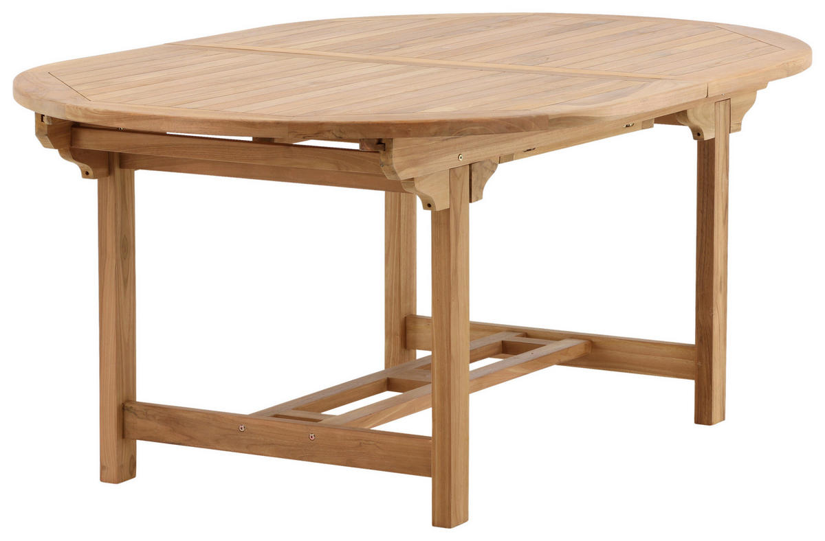 GARTENTISCH 180/120/75 cm  - Teakfarben, KONVENTIONELL, Holz (180/120/75cm) - Gardenson