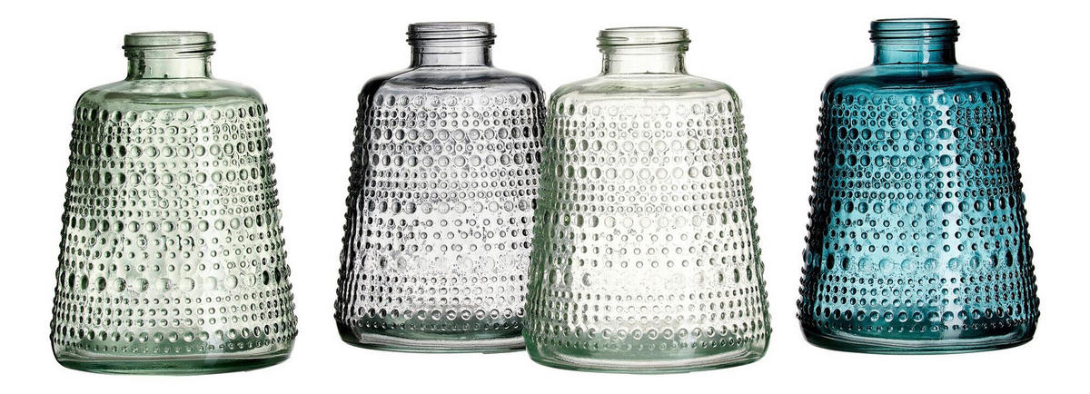 VASE Verona 13 cm  - Blau/Petrol, Trend, Glas (10/10/13cm) - Ritzenhoff Breker
