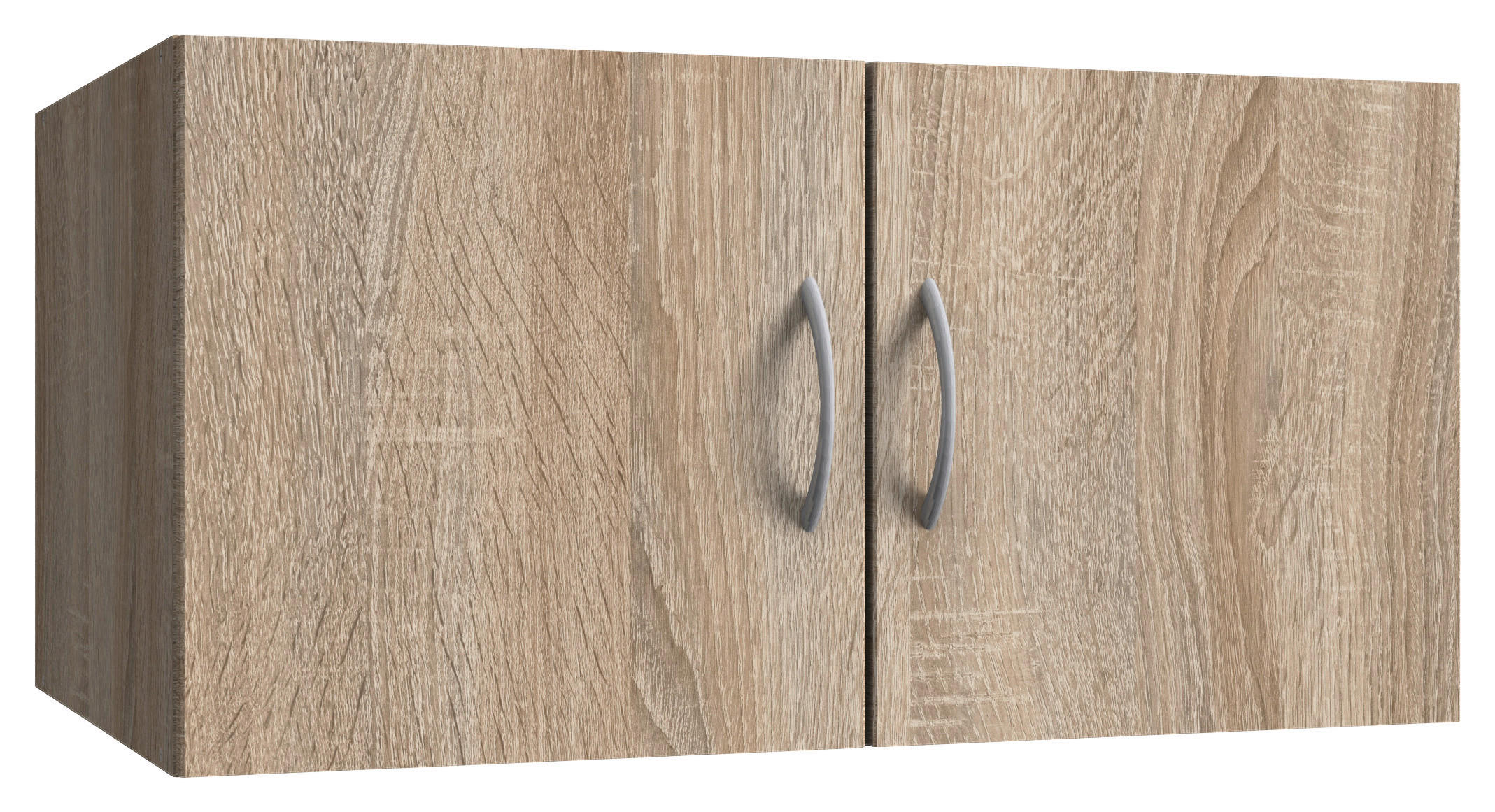 NASTAVEK ZA OMARO - barve hrasta/barve aluminija, Konvencionalno, umetna masa/leseni material (80/40/54cm) - Xora