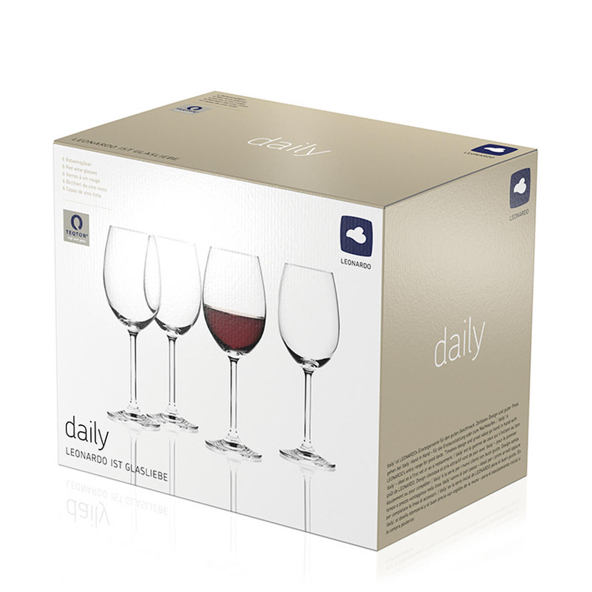 GLÄSERSET Daily  6-teilig  - Klar, Basics, Glas (8,5/25cm) - Leonardo