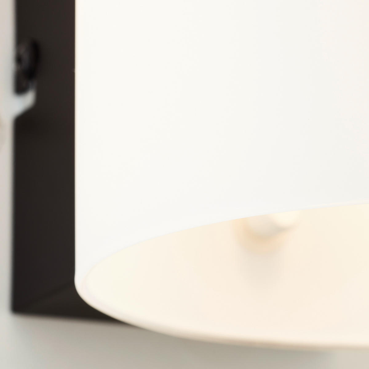LED-WANDLEUCHTE 12/12/15 cm   - Schwarz/Weiß, KONVENTIONELL, Glas/Metall (12/12/15cm) - Brilliant