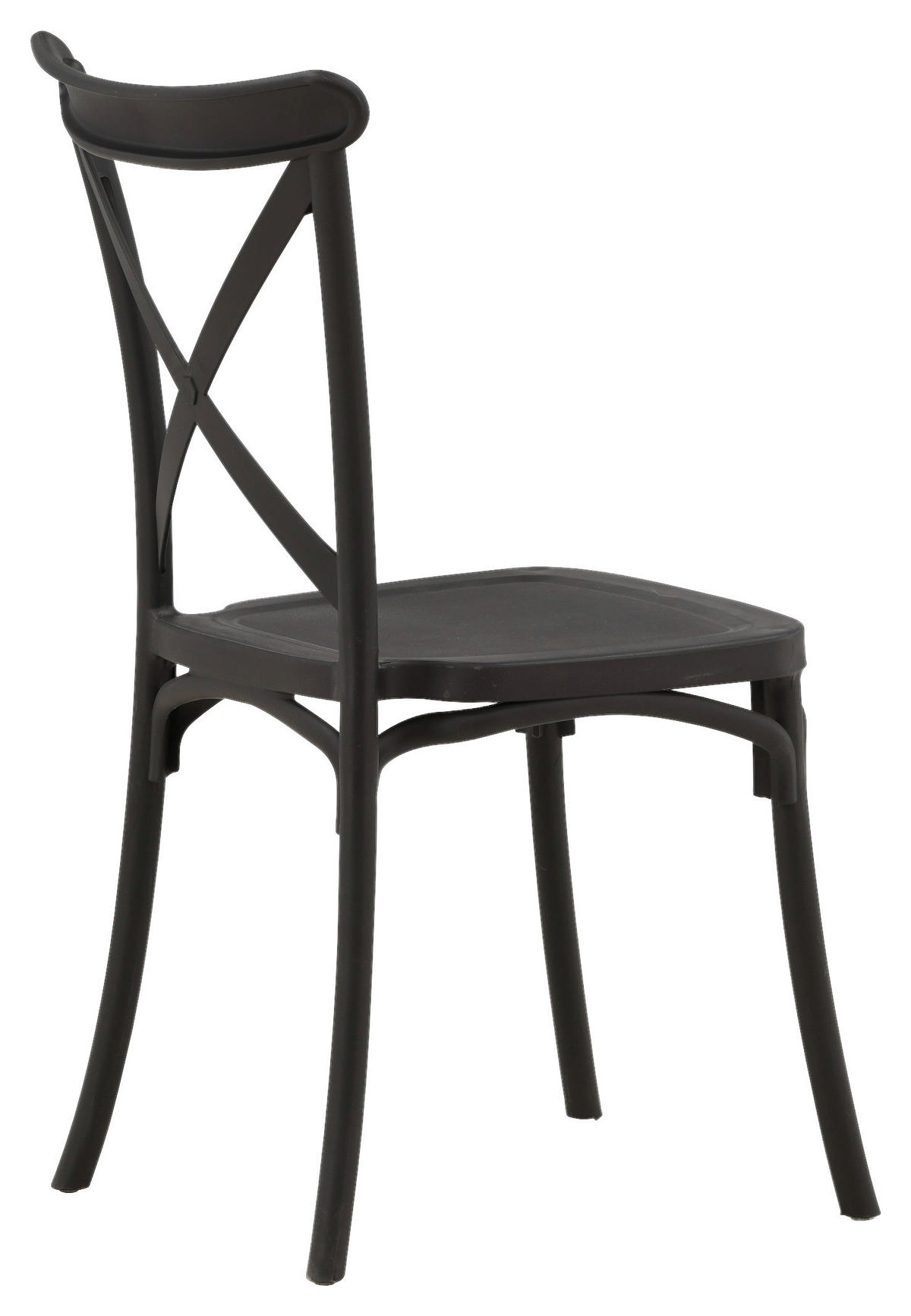 STOLSET 2 styck slät  - svart, Design, plast (52/90/55cm) - Livetastic