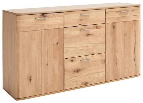 SIDEBOARD in 150/84/44 cm - Eichefarben/Nickelfarben, Natur, Holz/Holzwerkstoff (150/84/44cm)