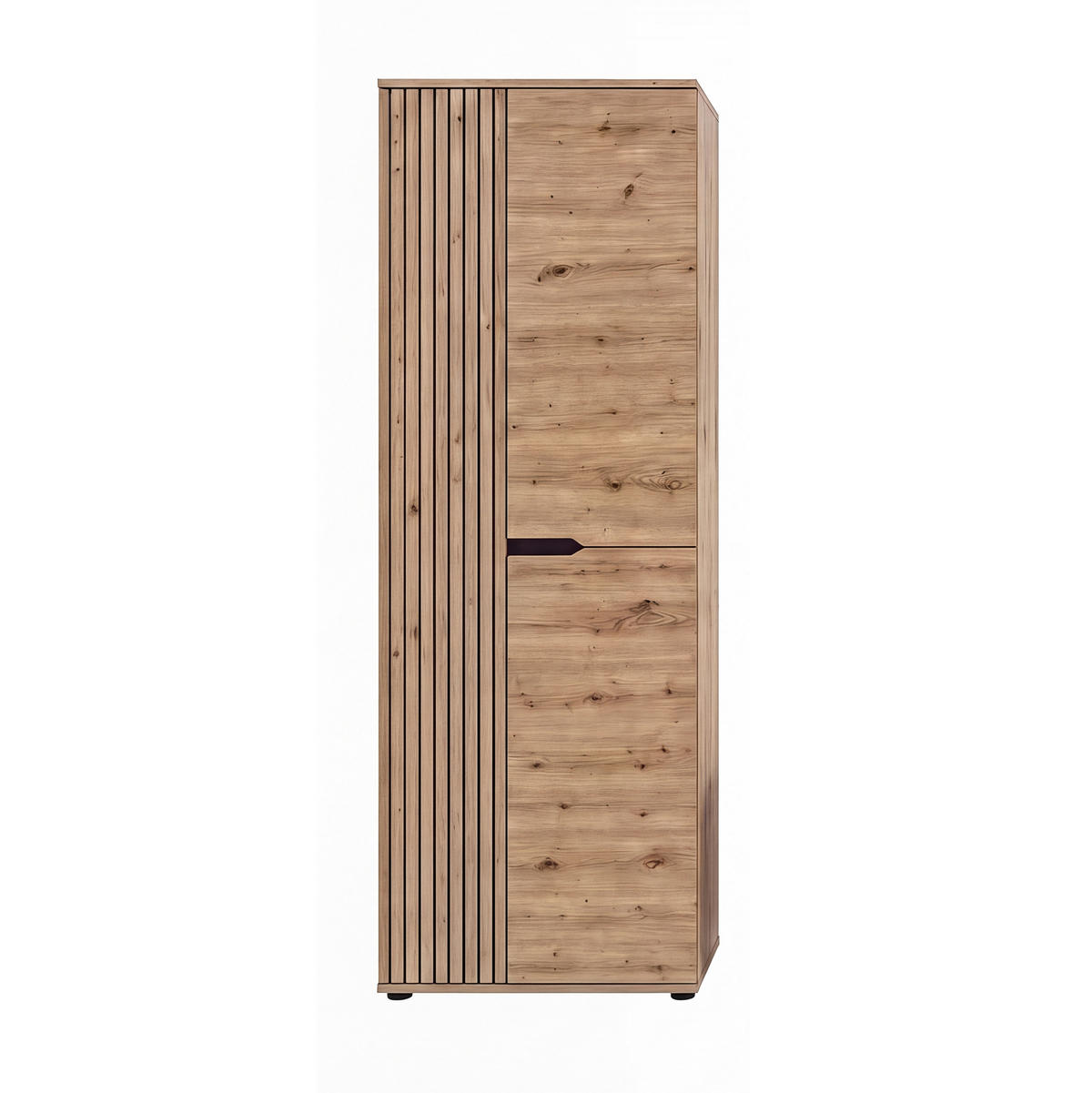 GARDEROBENSCHRANK  in 65/191/37 cm  - Schwarz/Eiche Artisan, Design, Holzwerkstoff/Kunststoff (65/191/37cm) - MID.YOU