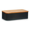 BROTKASTEN - Schwarz, Basics, Holz/Metall (43/23/13cm) - Zeller Present