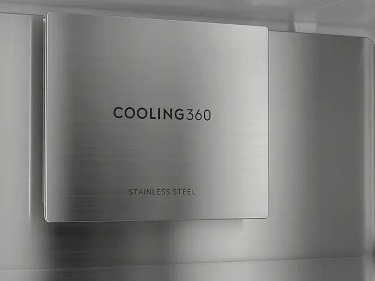 KÜHL-GEFRIER-KOMBINATION ORC8M362BL  - Schwarz, Metall (59,5/202/66,4cm) - AEG