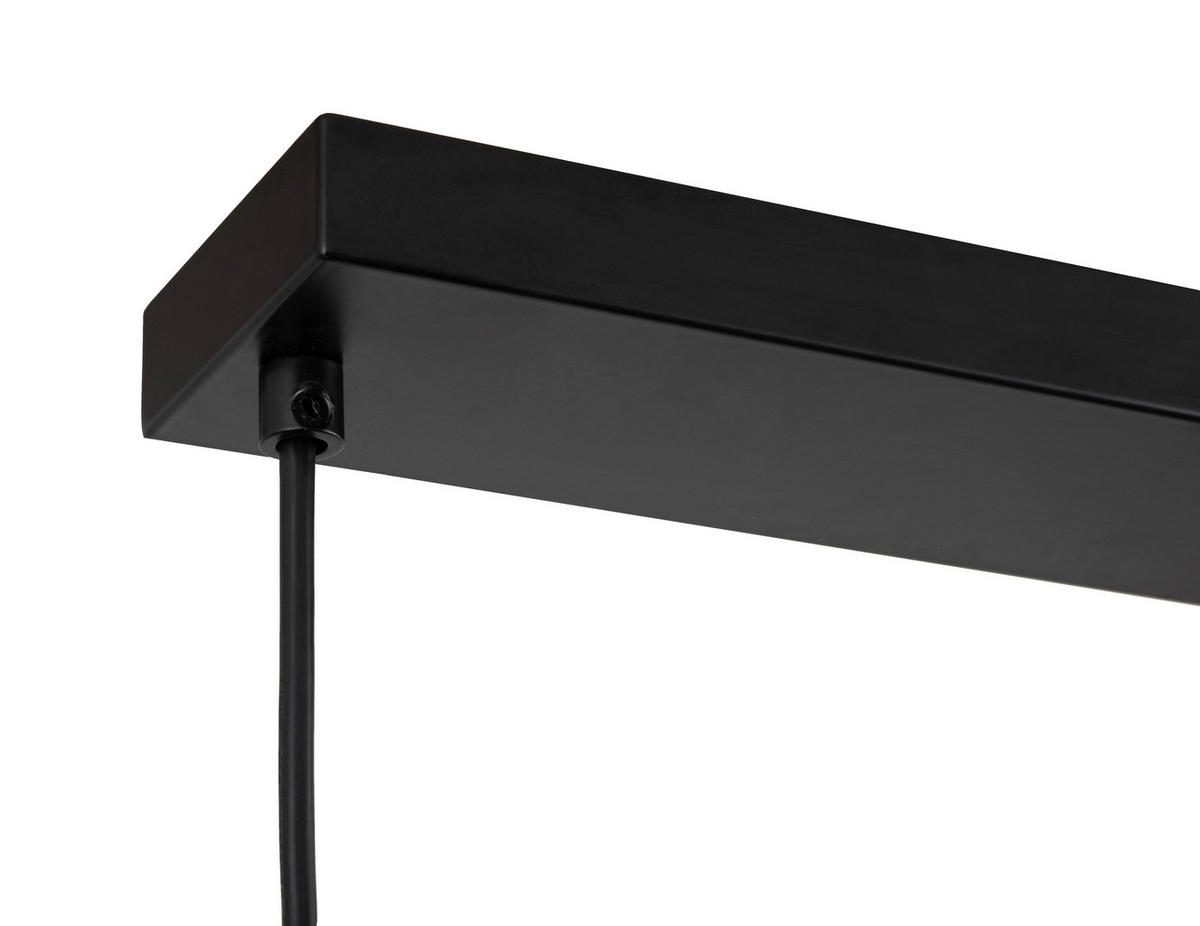 HÄNGELEUCHTE 98/15/140 cm  - Schwarzchrom, Trend, Glas/Metall (98/15/140cm) - Novel