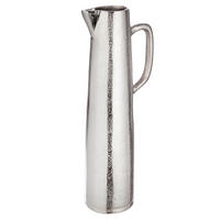 VASE  - Silberfarben, Basics, Metall (10,5/39,5/10,5cm)