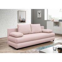 BÄDDSOFFA i vävt tyg rosa  - mintgrön/svart, Design, textil/plast (200/88/87cm) - P & B
