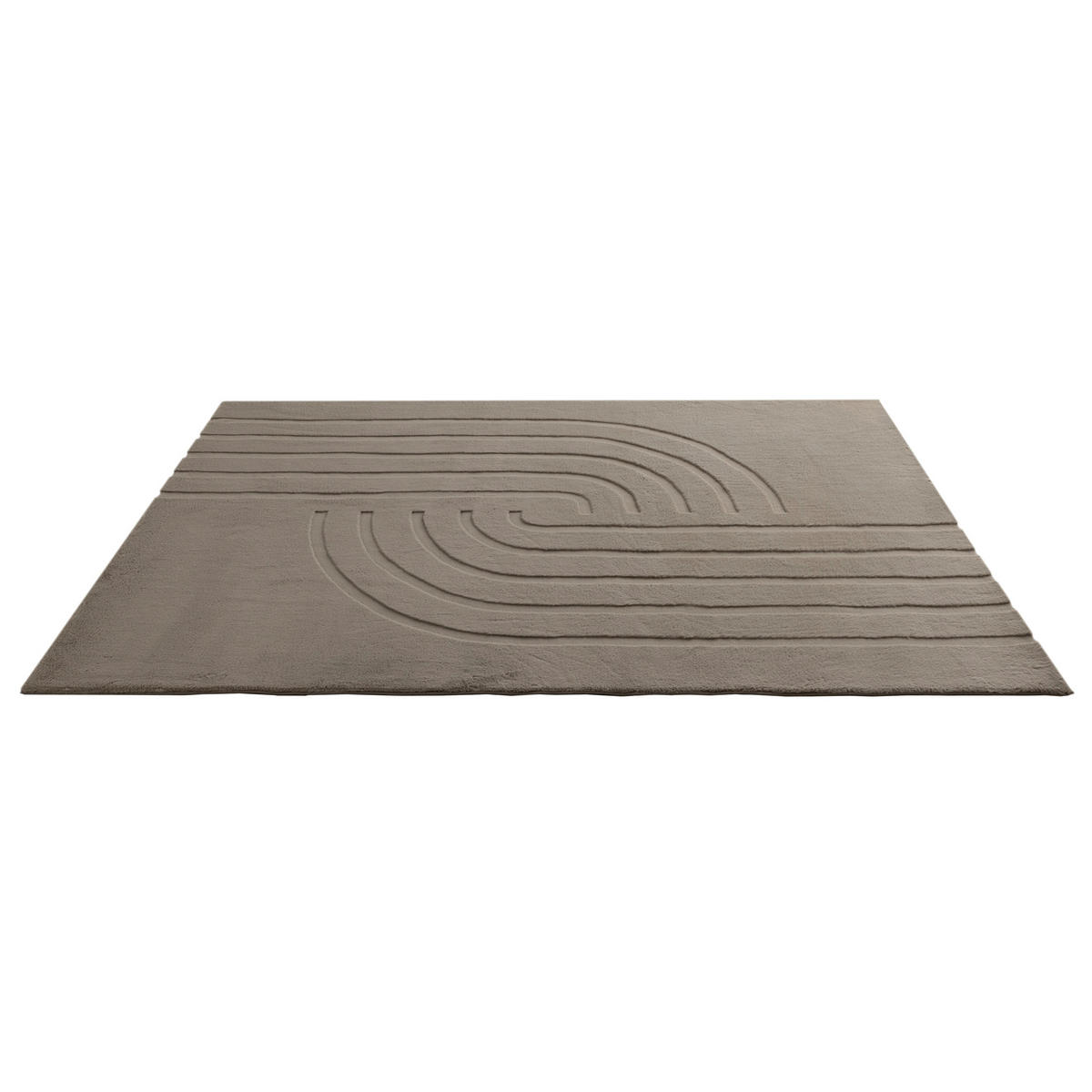 FLACHWEBETEPPICH 80/150 cm My Zen Deluxe Taupe  - Taupe, Basics, Textil (80/150cm) - Obsession