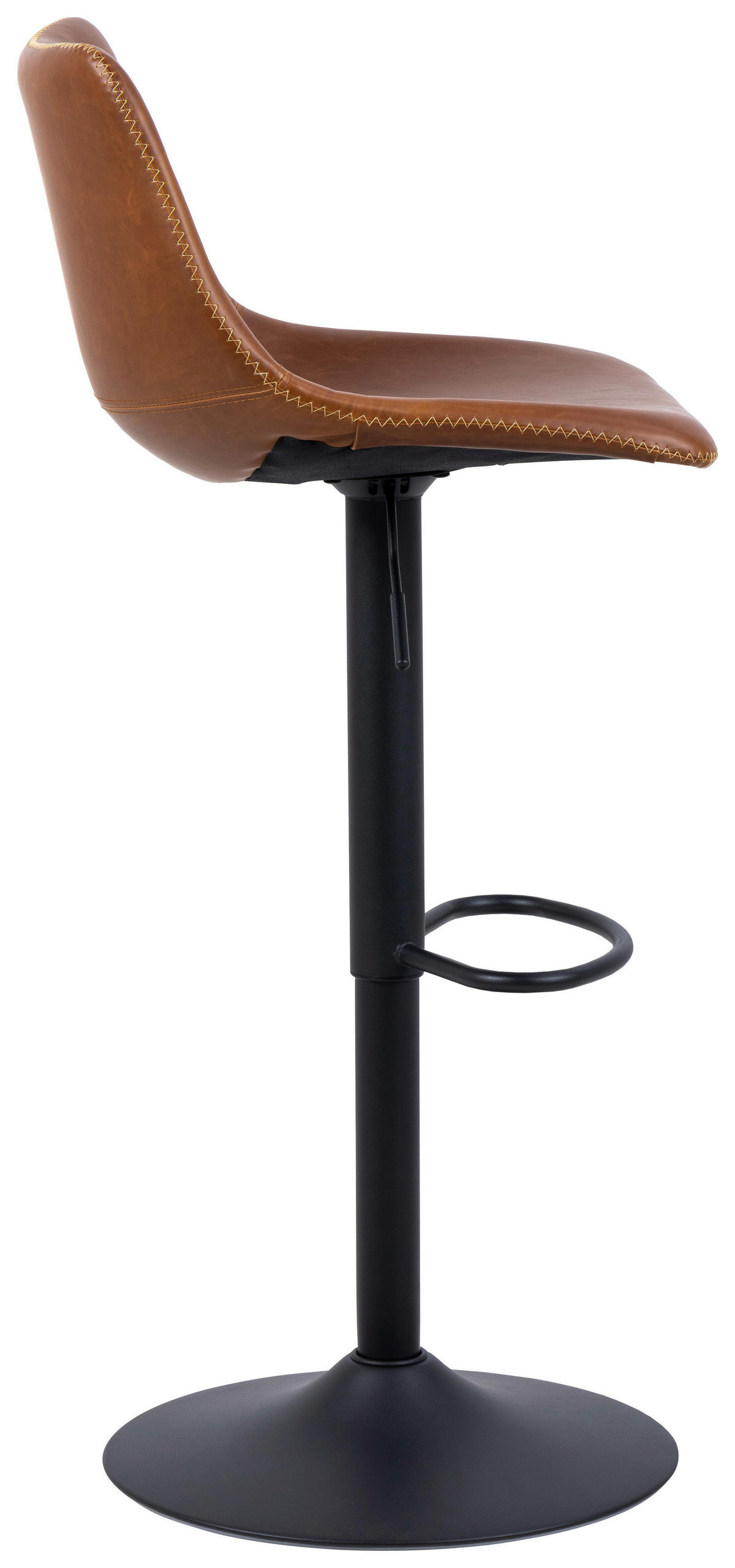 BARSKA STOLICA  braon   - svetlobraon/braon, Trendi, tekstil/metal (47/110/51cm) - Xora