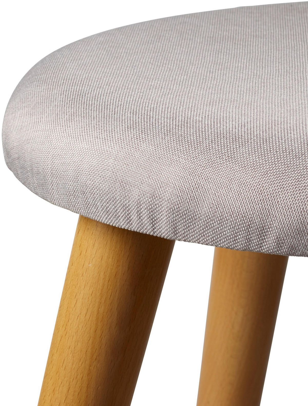 HOCKER Struktur Grau  - Grau, Design, Holz/Textil (40/42/40cm) - Echtwerk
